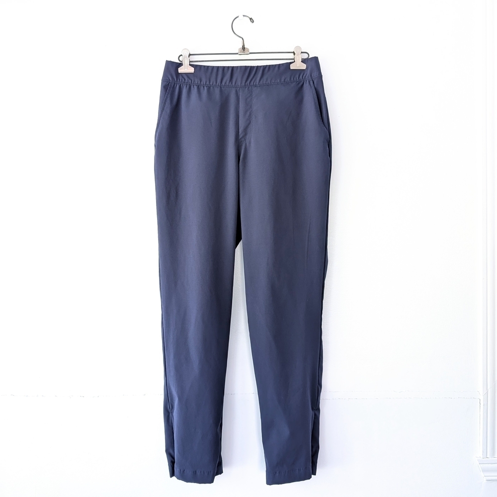 Tommy Bahama Women's Navy Golf Pull-on Pants With Ankle Zip ~ Size Medium
